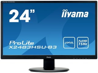 Монитор Iiyama 24" X2483HSU-B3 черный AMVA LED 4ms 16:9 DisplayPort HDMI матовая 3000:1 250cd 178гр/178гр 1920x1080 D-Sub USB 3.9кг