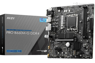 Материнская плата MSI PRO B660M-G DDR4 Soc-1700 Intel B660 2xDDR4 mATX AC`97 8ch(7.1) 2.5Gg+VGA+HDMI
