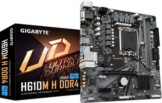 Материнская плата Gigabyte H610M H DDR4 Soc-1700 Intel H610 2xDDR4 mATX AC`97 8ch(7.1) GbLAN+VGA+HDM
