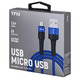 Кабель TFN Micro-USB, нейлон, 1.2м. Цвет:синий (TFN-C-ENV-MIC1MBL)