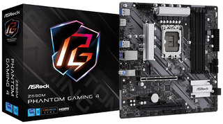 Материнская плата Asrock Z690M PHANTOM GAMING 4 Soc-1700 Intel Z690 4xDDR4 mATX AC`97 8ch(7.1) GbLAN RAID+HDMI