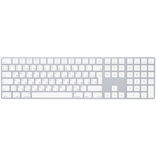Клавиатура Apple Magic Keyboard with Numeric Keypad Wireless White/Silver EN-RU