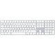 Клавиатура Apple Magic Keyboard with Numeric Keypad Wireless White/Silver EN-RU