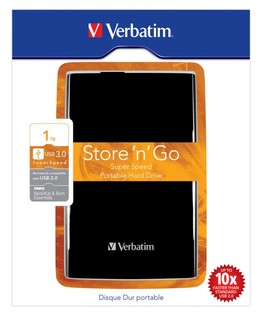 Жесткий диск USB 1Tb Verbatim Store'n'Go (5400rpm) 8Mb 2.5" (черный) USB3.0