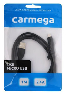 Кабель Carmega Micro-USB 1m Black (CAR-C-MIC1M-BK)