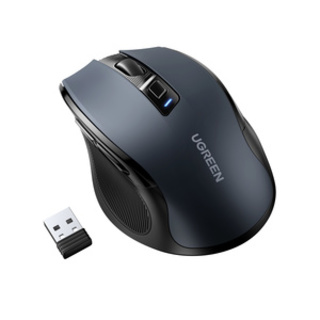 Беспроводная мышь UGREEN MU006 (15064) Ergonomic Wireless Mouse 2.4G 4000DPI Silence Design. Цвет: синий