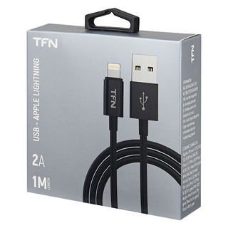 Кабель TFN USB/Lightning, 1м Black (TFN-CLIGUSB1MTPBK)