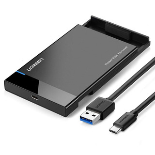 Внешний бокс UGREEN US221 (50743) USB-C 3.1 To 2.5'' SATA Hard Drive Enclosure черный