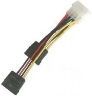 Переходник питания SATA  один IDE 4pin -> 2 SATA