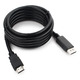 Кабель DisplayPort-HDMI Cablexpert CC-DP-HDMI-3M, 3м, 20M/19M, черный, экран, пакет