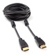 Кабель HDMI Cablexpert CCF2-HDMI4-15, 19M/19M, v2.0, медь, позол.разъем, экран, 2 фер.кольца, 4.5м, черный, пакет