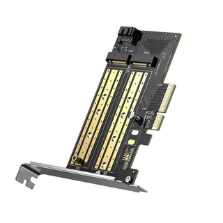 Плата расширения UGREEN CM302 (70504) M.2 M-Key+M.2 B-Key to PCI-E 3.0 × 4 Expansion Card. Цвет: черный