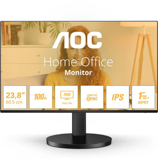 Монитор AOC 23.8" Basic-Line 24B3HA2 черный IPS LED 16:9 HDMI M/M матовая 250cd 178гр/178гр 1920x1080 100Hz VGA FHD 2.97кг