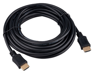 Кабель HDMI Cablexpert CC-HDMI4L-5M, 5м, v2.0, 19M/19M, серия Light, черный, позол.разъемы, экран, пакет