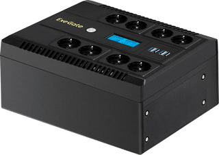 Источник бесперебойного питания ExeGate 1000VA/650W 8XSCHUKO LCD NEO SMART EX293858RUS