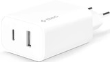 Сетевое з/у TTEC SmartCharger Duo 30WPD Travel Charger USB-C+USB-A White 2SCS24B