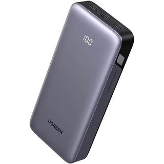 Внешний аккумулятор UGREEN PB532 (55989B) 20000mAh Two-way Fast Charging 2*USB-C&USB-A 30W Power Bank. Цвет: серый космос