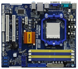 Материнская плата ASRock N68C-S UCC Soc-AM2 GF7025-630 DDRII+DDRIII mATX SATA AC'97 6ch LAN +VGA RTL