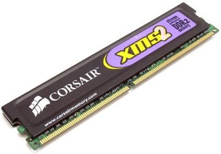 Память DDRII 1024Mb 800MHz Corsair 1x1GB CAS 5 5-5-5-18 with Heat Spreader (CM2X1024-6400)