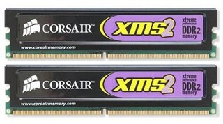 Память DDRII 4096Mb 800MHz Corsair 2x2GB 5-5-5-18 matched Pair w/Heat Spreader (TWIN2X4096-6400C5C)