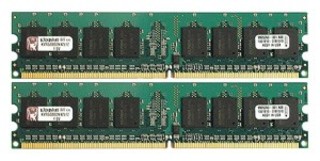 Память DDRII 2048Mb PC800 CL6 DIMM Kit of 2 Kingston (KVR800D2N6K2/2G)
