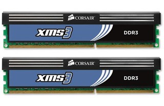 Память DDR3 2048Mb 1333MHz, 2x1Gb 9-9-9-24, Core i7,i5 Corsair TW3X2G1333C9A