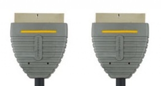 Кабель видео Bandridge SCART "папа" - SCART "папа" 1м