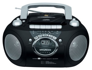 Аудиомагнитола Hyundai H-1402 черный