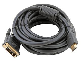 Кабель HDMI-DVI Gembird CC-HDMI-DVI-10, 19M/19M, 3.0м, single link, черный, позол.разъемы, экран, пакет