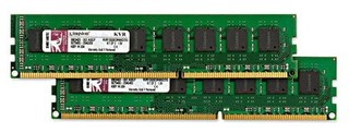 Память DDR3 2048Mb 1333MHz Kingston 2x1Gb 9-9-9 (KVR1333D3N9K2/2G)