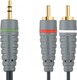 Кабель Аудио Bandridge 3.5mm "папа" - 2x RCA "папа" 2м