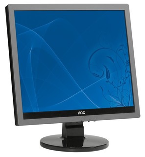 Монитор AOC TFT 17" 719Va+ black 5ms wide DVI M/M 30 000:1 250cd