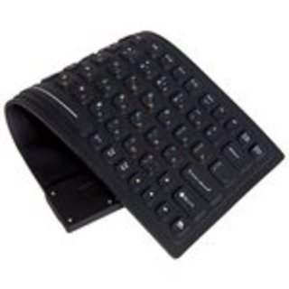 Клавиатура силиконовая Qumo 260х93 мм/87 кл/USB mini