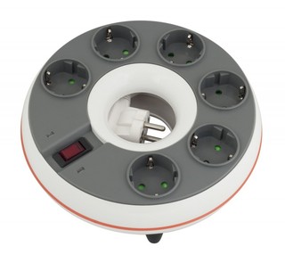 Сетевой фильтр Ippon BD-211W 6 розеток белый. 1.8m