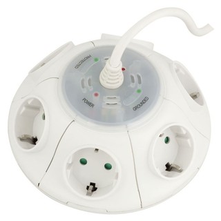 Сетевой фильтр Ippon BU-251W 5M 6 розеток белый. 5m