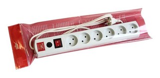 Сетевой фильтр MOST LR 6 разеток 3м Белый