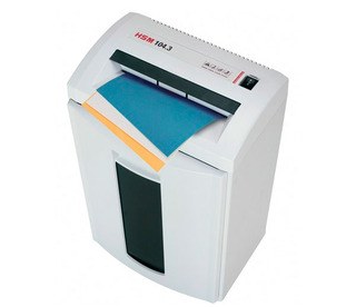 Шредер HSM 104.3-5.8  (секр. 2, 5.8мм, 22-24 лиcт, 33литр. Уничт.скрепки,скобы,пл.карты,CD)