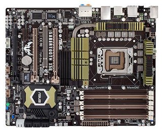 Материнская плата Asus SABERTOOTH X58 Soc-1366 iX58 DDRIII ATX AC'97 8ch LAN-Gbt+1394+RaiD+USB3.0