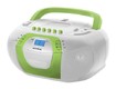 Аудиомагнитола Supra BB-CD104 белый с зеленым