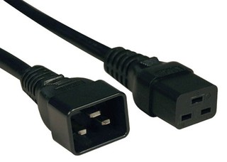 Кабель Tripplite 2ft IEC-60320-C19 to IEC-60320-C20. 12AWG x 3C, SJTW, 20A, 250Volt