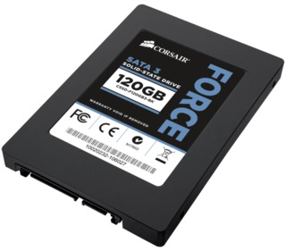 Накопитель SSD SATA 120Gb Corsair Force 3, 550MB/s R 510MB/s W, 2.5" to 3.5" bracket (CSSD-F120GB3-BK) 2.5