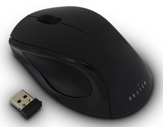 Беспроводная мышь Oklick 412MW Black CORDLESS OPTICAL (800/1600) Nano Receiver USB