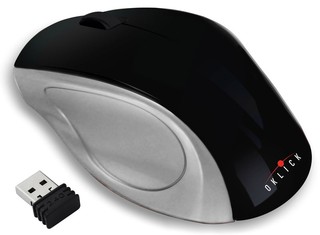 Беспроводная мышь Oklick 412SW Black/Silver CORDLESS OPTICAL (800/1600) Nano Receiver USB
