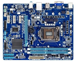 Материнская плата GIGA-BYTE GA-H61M-S2 (B3) s1155 /iH61/ 2xDDR3, PCI-E, VGA,GbLAN,SATA,mATX,oem