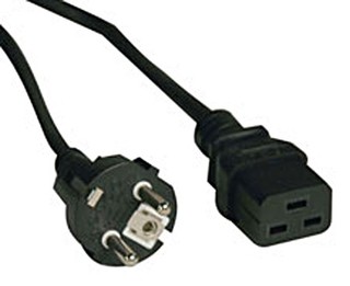 Кабель Tripplite (P050-008) AC Power Cord, SCHUKO/C19, 250V, 10A - 8 ft