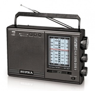 Радиоприемник Supra ST-120 черный