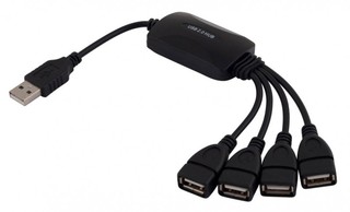 Хаб PC PET 4-port USB2.0 (Splitter)