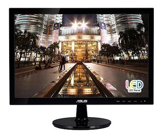 Монитор Asus TFT 19" VS198D Glossy-Black TN LED 5ms 16:10 Pivot 50M:1 250cd