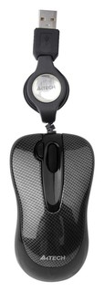 Мышь A4 N-60F-2 V-Track Padless USB Carbon