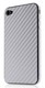 Наклейка декоративная Belkin для iPhone 4 карбон серебро F8Z897cwC01